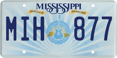 MS license plate MIH877