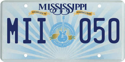 MS license plate MII050