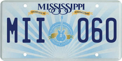 MS license plate MII060