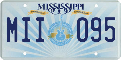 MS license plate MII095