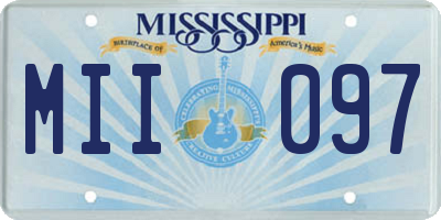 MS license plate MII097