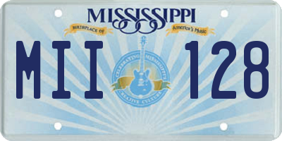 MS license plate MII128