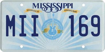 MS license plate MII169