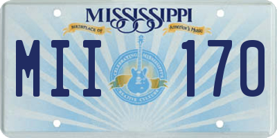 MS license plate MII170