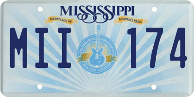 MS license plate MII174