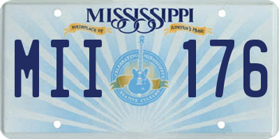 MS license plate MII176