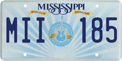 MS license plate MII185