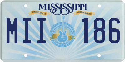 MS license plate MII186