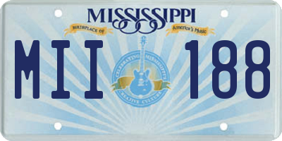 MS license plate MII188