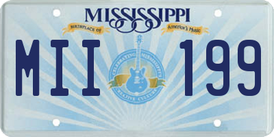 MS license plate MII199