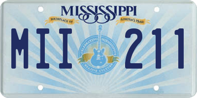 MS license plate MII211