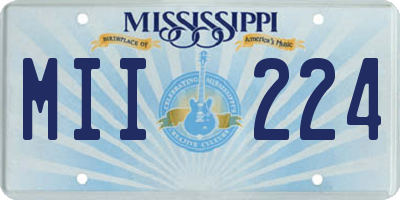 MS license plate MII224