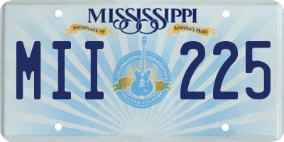 MS license plate MII225