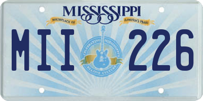 MS license plate MII226
