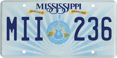 MS license plate MII236