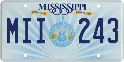 MS license plate MII243