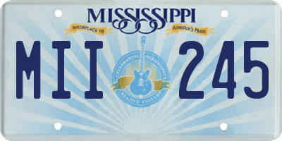 MS license plate MII245