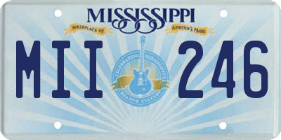 MS license plate MII246