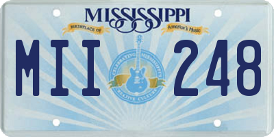 MS license plate MII248