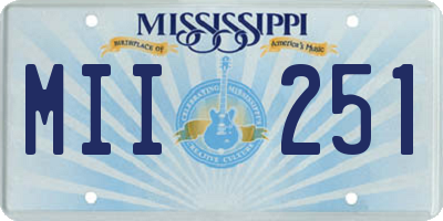 MS license plate MII251