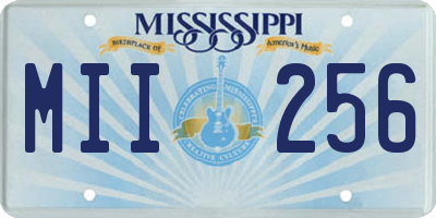 MS license plate MII256