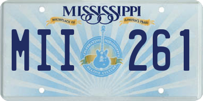 MS license plate MII261