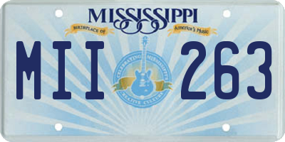 MS license plate MII263