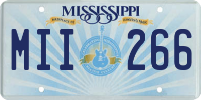 MS license plate MII266