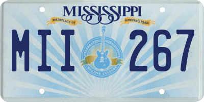 MS license plate MII267
