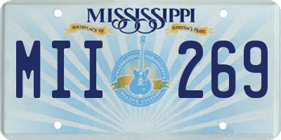 MS license plate MII269