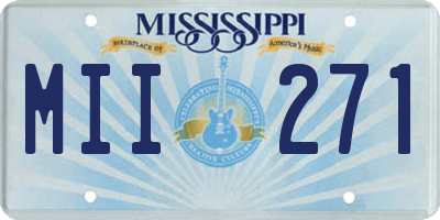 MS license plate MII271