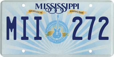 MS license plate MII272