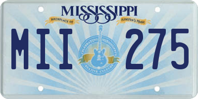 MS license plate MII275