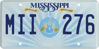 MS license plate MII276