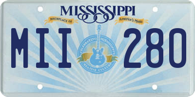 MS license plate MII280