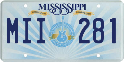 MS license plate MII281