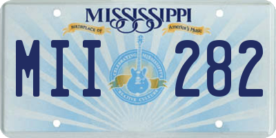 MS license plate MII282