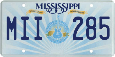 MS license plate MII285
