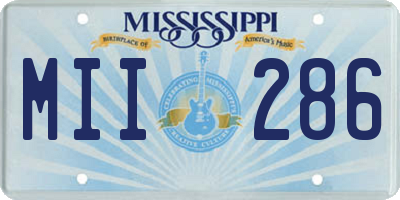 MS license plate MII286