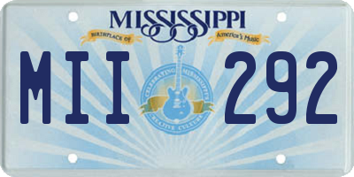 MS license plate MII292