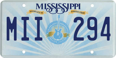 MS license plate MII294