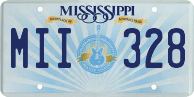 MS license plate MII328