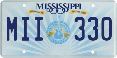 MS license plate MII330