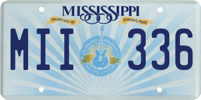 MS license plate MII336