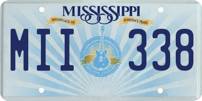 MS license plate MII338