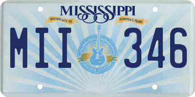 MS license plate MII346