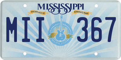 MS license plate MII367