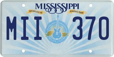 MS license plate MII370