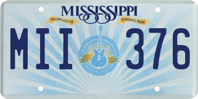 MS license plate MII376