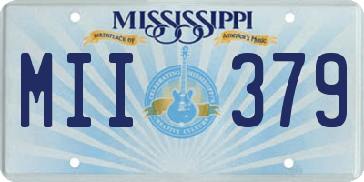 MS license plate MII379